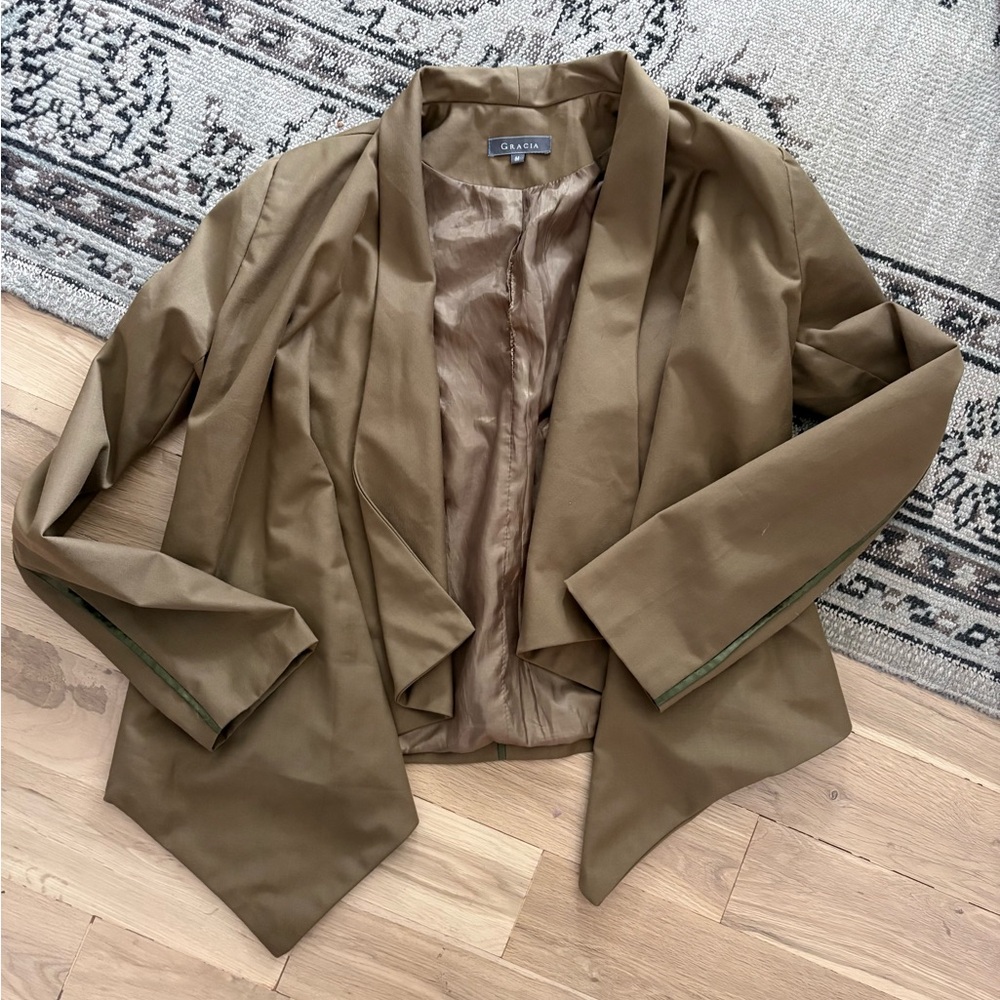 Gracia Khaki Women's Blazer